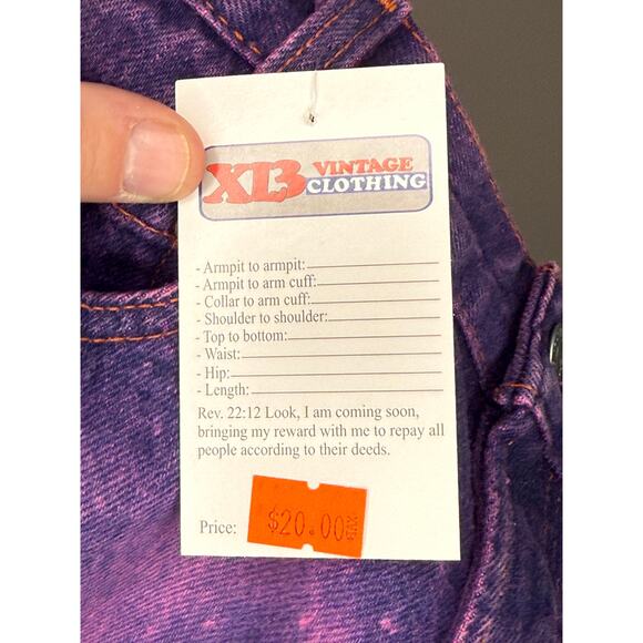 Vintage Levi's Pink Stonewashed Denim Jean Shorts 24 inch waist - Picture 4 of 4